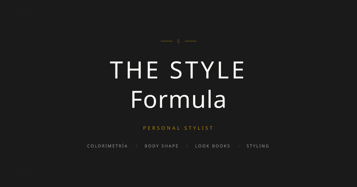 The Style Formula | Styling Personalizado en México